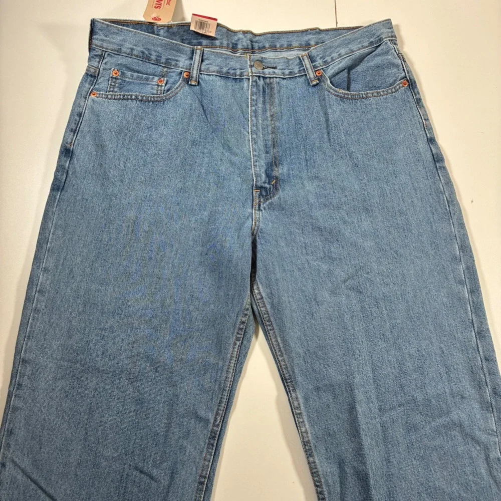 NEW Levi's 550 Relaxed Fit Jeans 40x30 Medium Wash Tapered Denim USA Cowboy